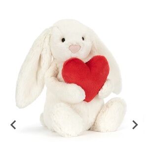 Jellycat Bashful Red Love Heart Bunny